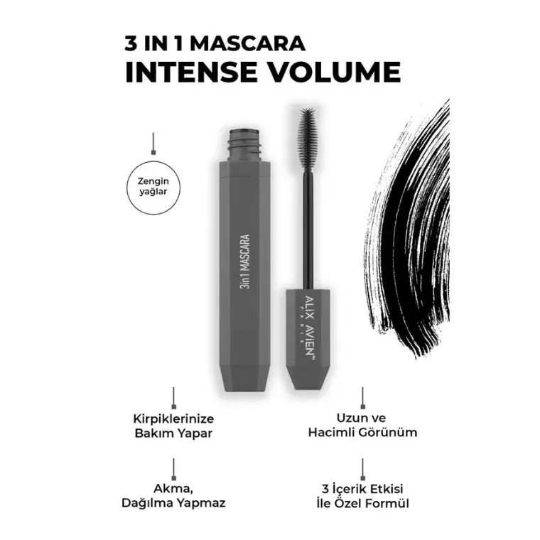 Alix Avien Paris 3 in 1 Mascara (10ml)