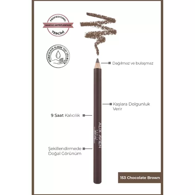 Alix Avien Paris Brow Liner #153 Chocolate Brown (1.2gm)