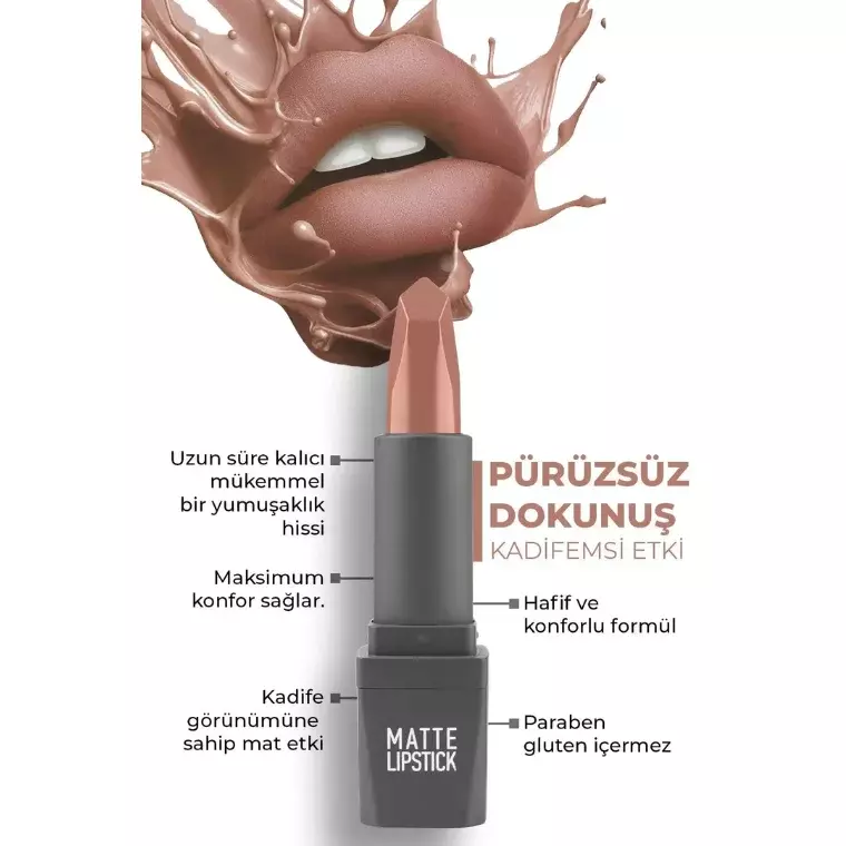 Alix Avien Paris Matte lipstick #410 Rose Coral (4gm)