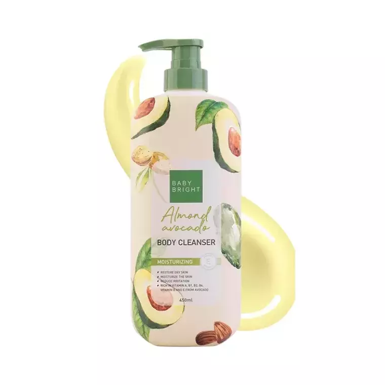 Baby Bright Almond Avocado Body Cleanser (450ml)