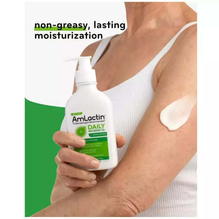 AmLactin Daily Nourish Lotion 12% Lactic Acid Exfoliating & Hydrating Lotion (567gm)