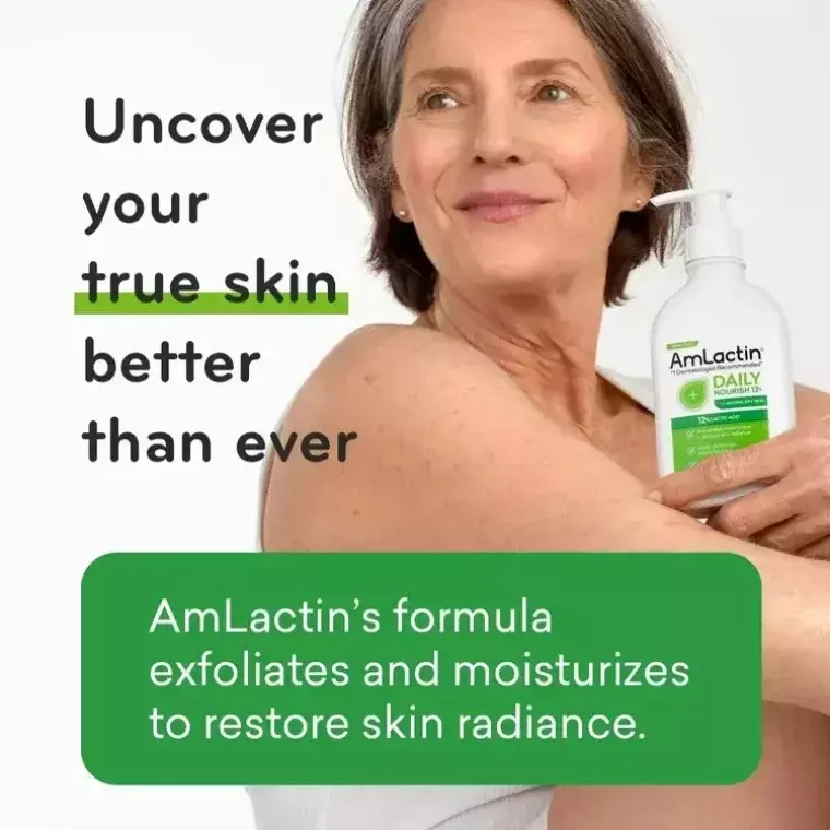 AmLactin Daily Nourish Lotion 12% Lactic Acid Exfoliating & Hydrating Lotion (567gm)