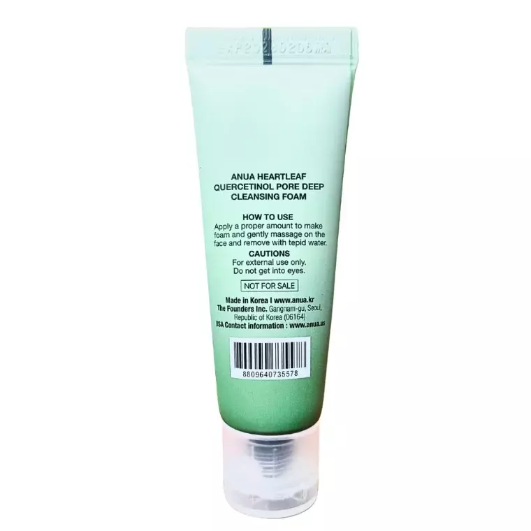 Anua Heartleaf Quercetinol Pore Deep Cleansing Foam (25ml)