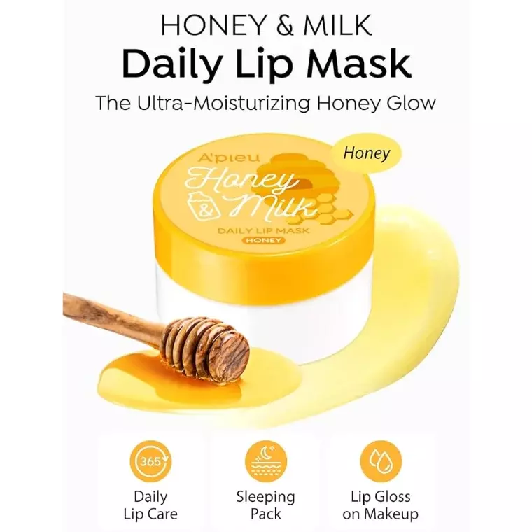 A’pieu Honey & Milk Daily Lip Mask Honey (6gm)