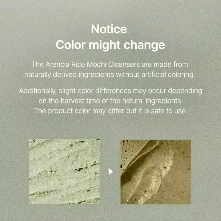 Arencia Fresh Green Rice Mochi Cleanser (120gm)