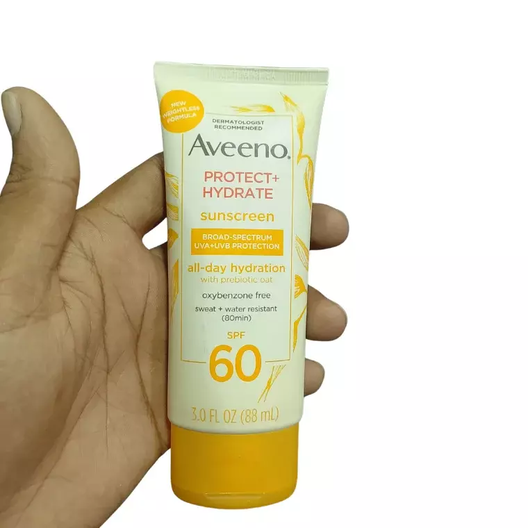 Aveeno Protect + Hydrate Body Sunscreen Lotion with Spf 60 (88ml)