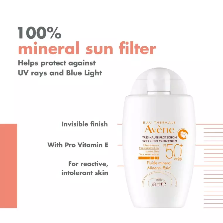 Avene Very High Protection Mineral Fluid SPF50 (40ml)