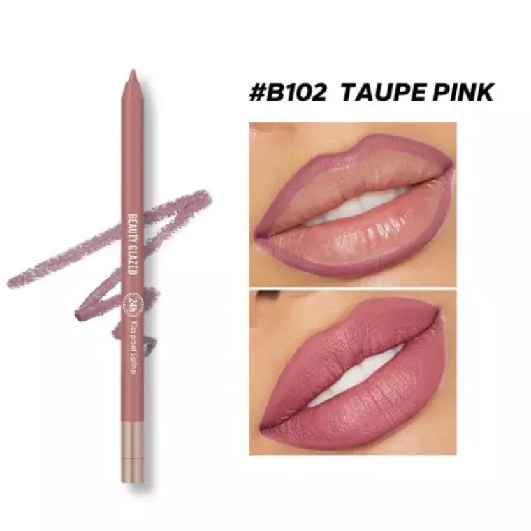 Beauty Glazed Waterproof & Long Lasting Lip Liner #B102 Taupe Pink (0.6gm)