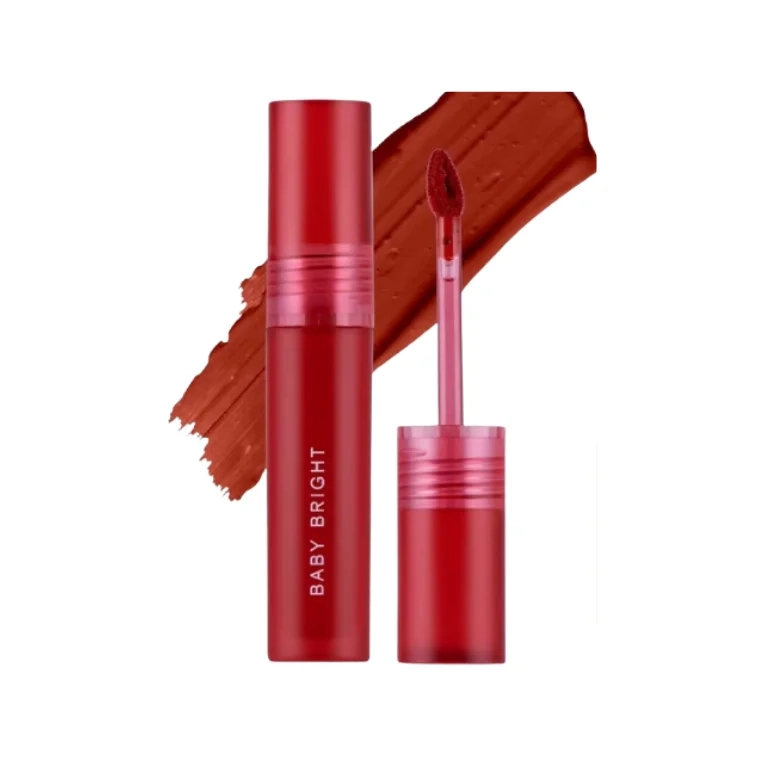 Baby Bright Fixing Proof Liquid Lip #05 Flame Flower (4gm)