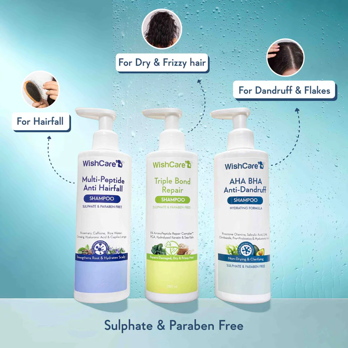 Wishcare AHA BHA Anti-Dandruff Shampoo (250ml)