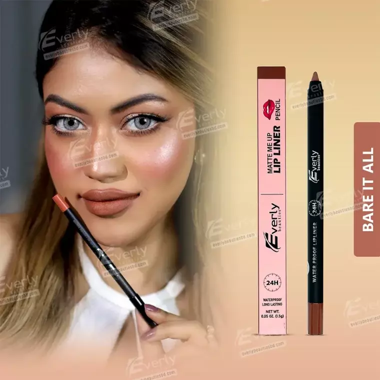 Everly Beauties Matte Me Up Lip Liner Pencil Shade Bare (1.5gm)
