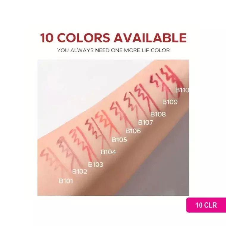 Beauty Glazed Waterproof & Long Lasting Lip Liner #B107 Dark Brown (6gm)