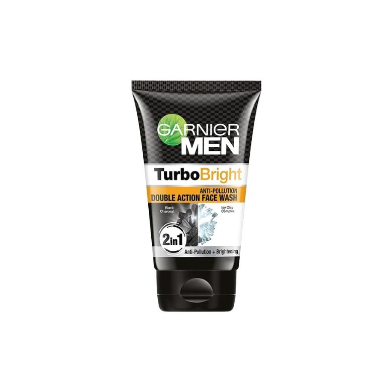 Garnier Men Turbo Bright Anti-Pollution Double Action Face Wash (100gm)