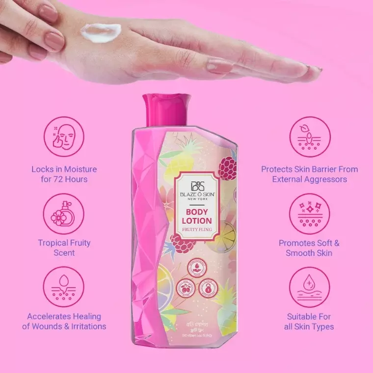 Blaze O Skin Body Lotion #Fruity Fling (250ml)
