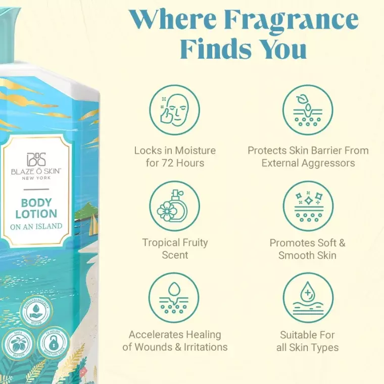 Blaze O Skin Body Lotion #On An Island (250ml)
