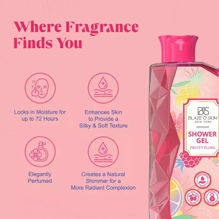 Blaze O Skin Shower Gel #Fruity Fling (250ml)