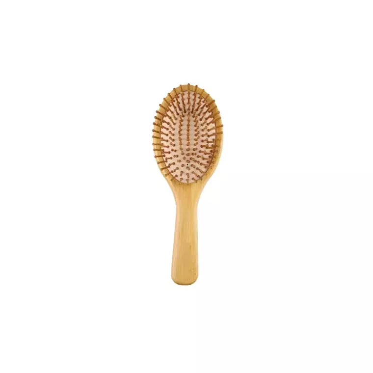 Blink Bamboo Wooden Large Round Plate Hair Brush