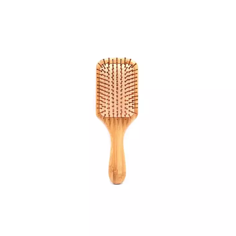 Blink Bamboo Wooden Large Square Plate Hair Brush