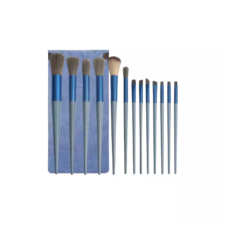 Blink Cosmetic Brush Set for Eye & Face-Blue (13pcs)