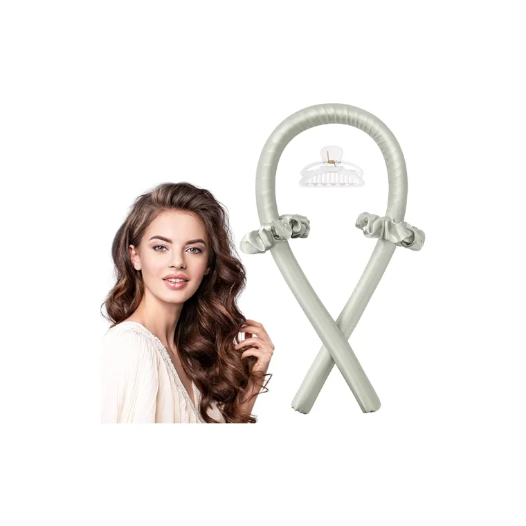 Blink Heatless Curling Rod Headband Hair Curler - Gray Brown