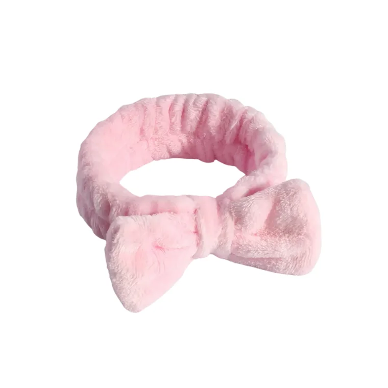 Blink Leopard Print flannel Hairband Womens Butterfly Headband 11#Pink