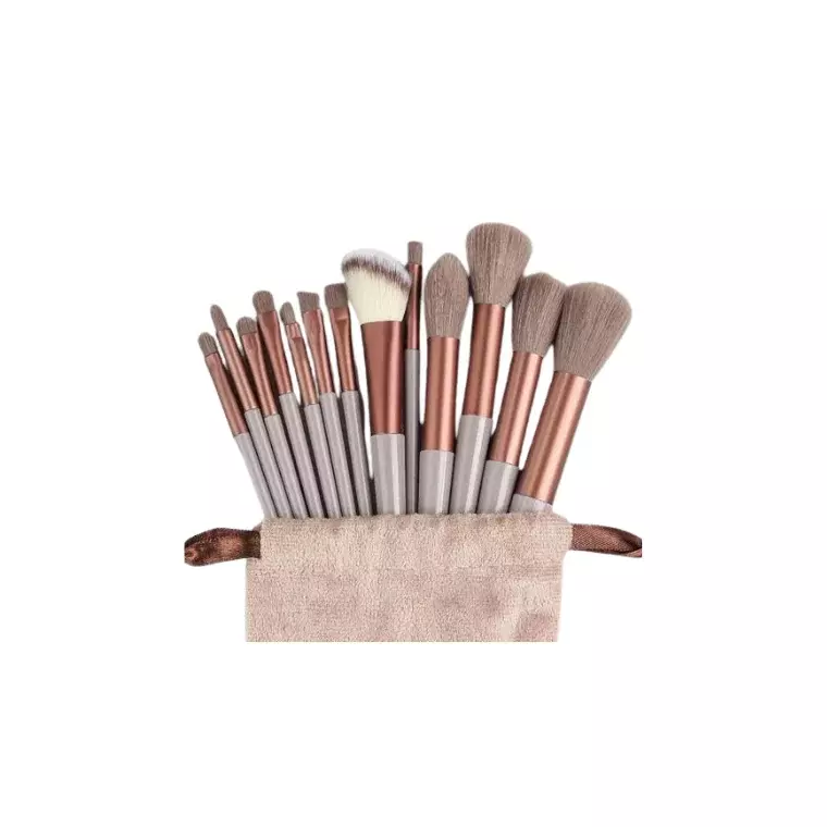 Blink Cosmetic Brush Set for Eye & Face-Brown (13pcs)