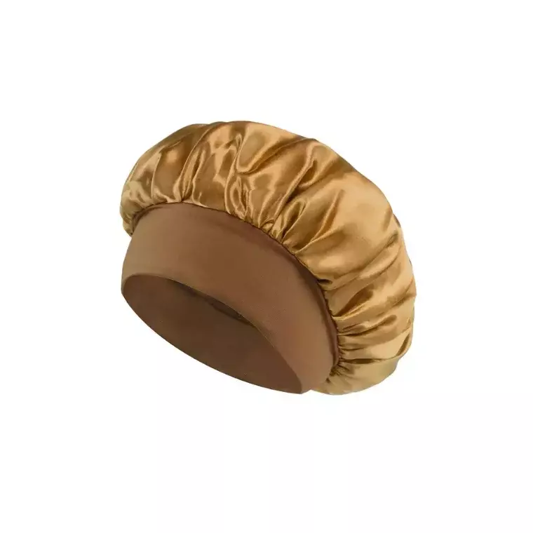 Blink Silk Bonnet Caps Plain Night Sleep Hat Women Hair Satin Scarf - Gold
