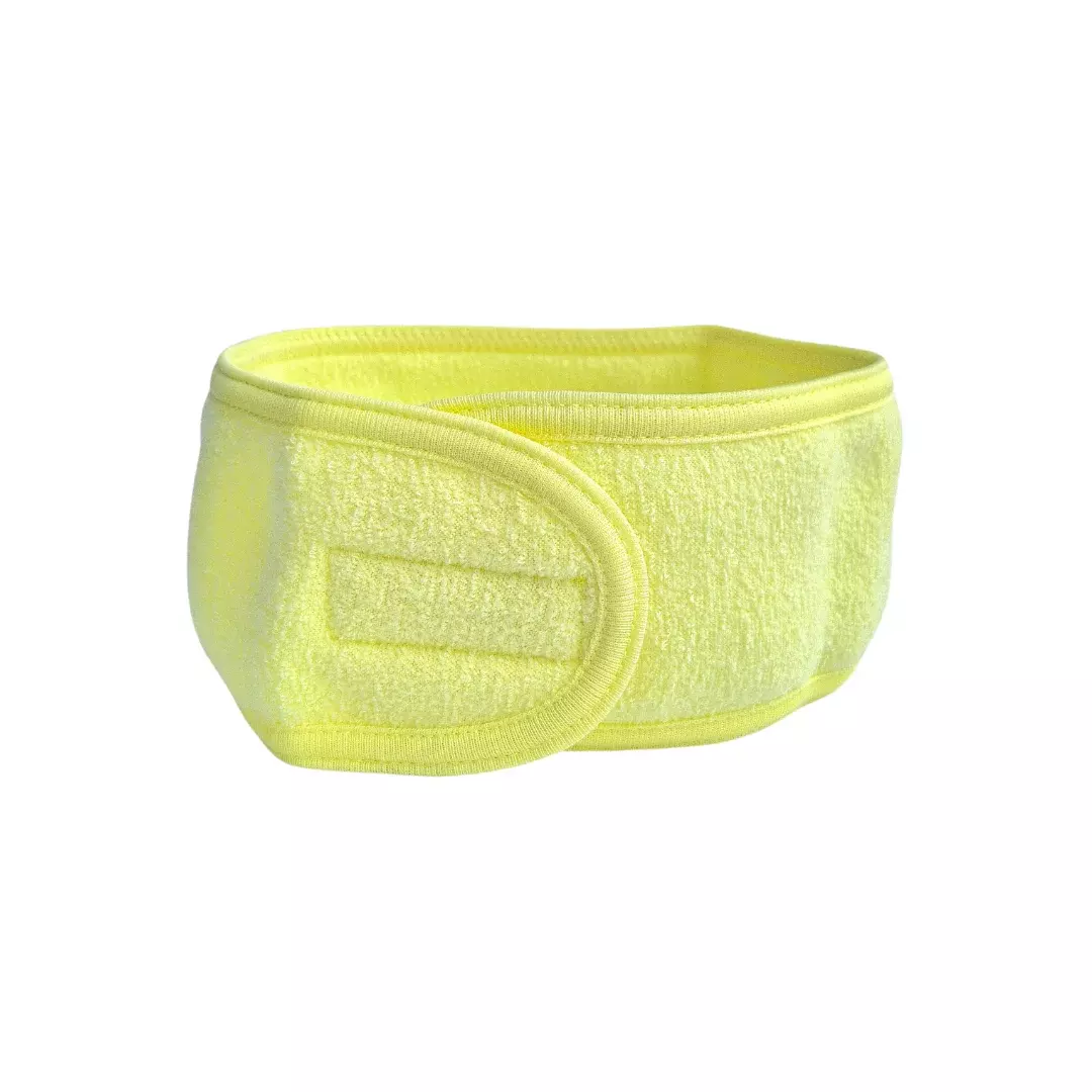 Blink Yellow Velcro Design Bath Headband
