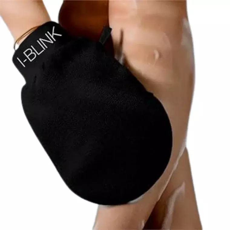 Blink Body Scrubber Exfoliator Gloves - Black