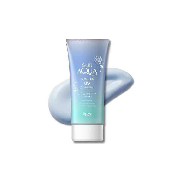 Skin Aqua Tone Up UV Essence Sunscreen –Transparency Blue Spf50 PA++++ (80gm)