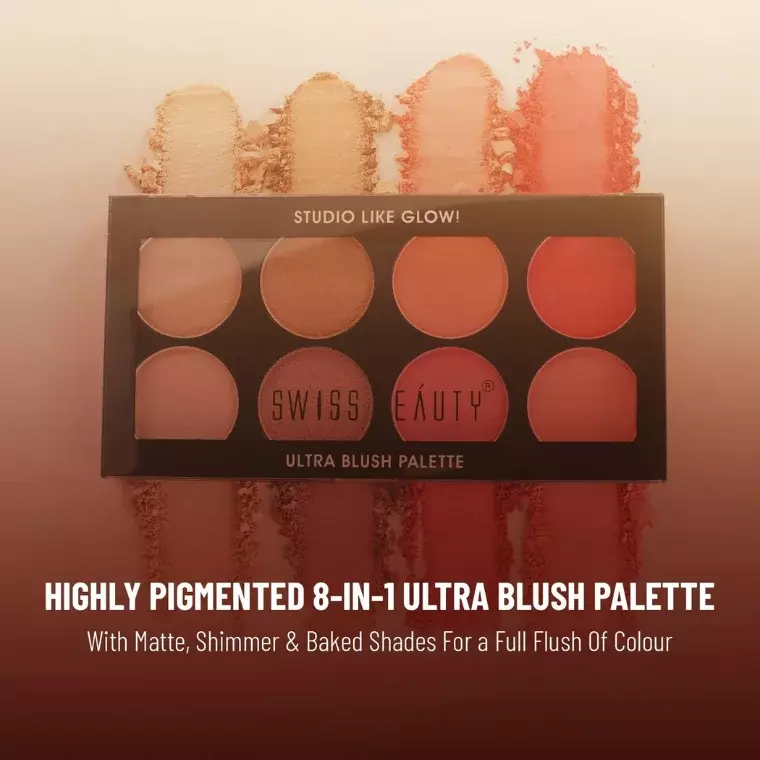 Swiss Beauty Ultra Blush Palette -01 (16gm)
