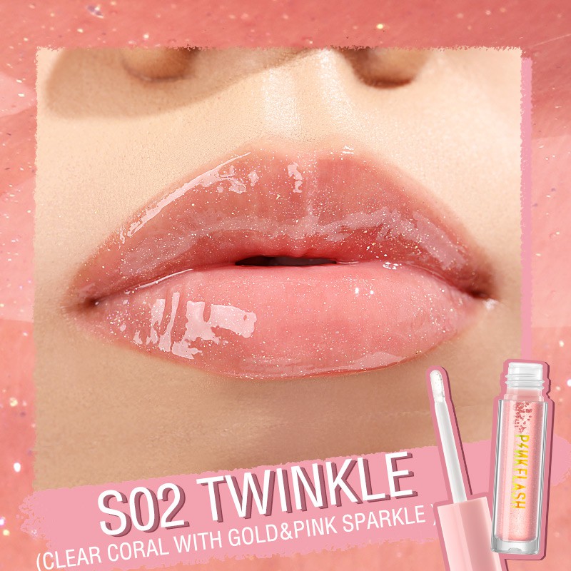 Pink Flash Ever Glossy Moist Lip gloss Twinkle #S02 (2.3ml)