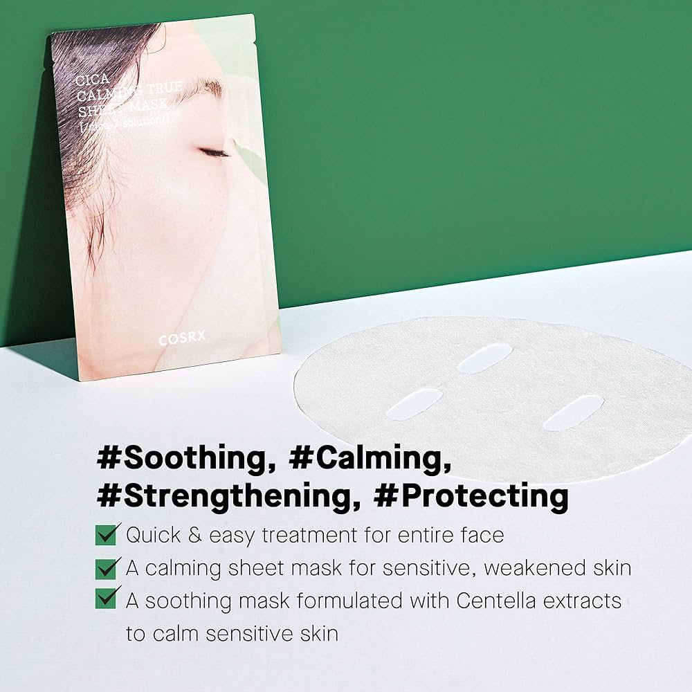 Cosrx Pure Fit Cica Calming True Sheet Mask (21ml)