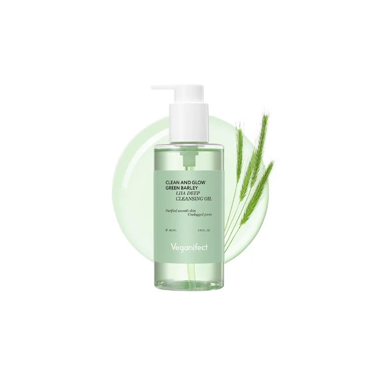 Veganifect Clean And Glow Green Barley LHA Deep Cleansing Oil (205ml)