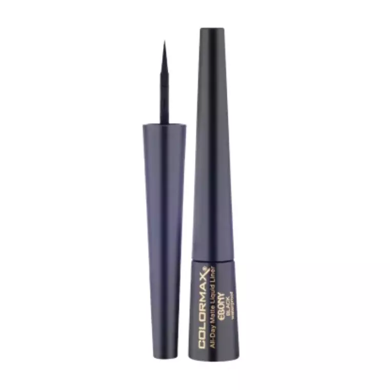 Colormax Ebony Waterproof All Day Matte Liquid Liner – Black (2.5ml)
