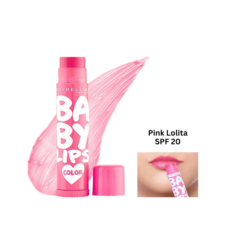 Maybelline New York Baby Lips Color Lip Balm Pink Lolita SPF 20 (4 gm)