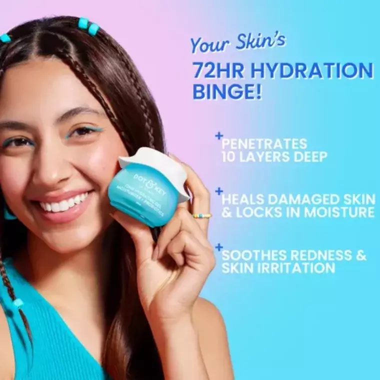 Dot & Key 72Hr Hydrating Gel + Probiotics Moisturizer (60ml)