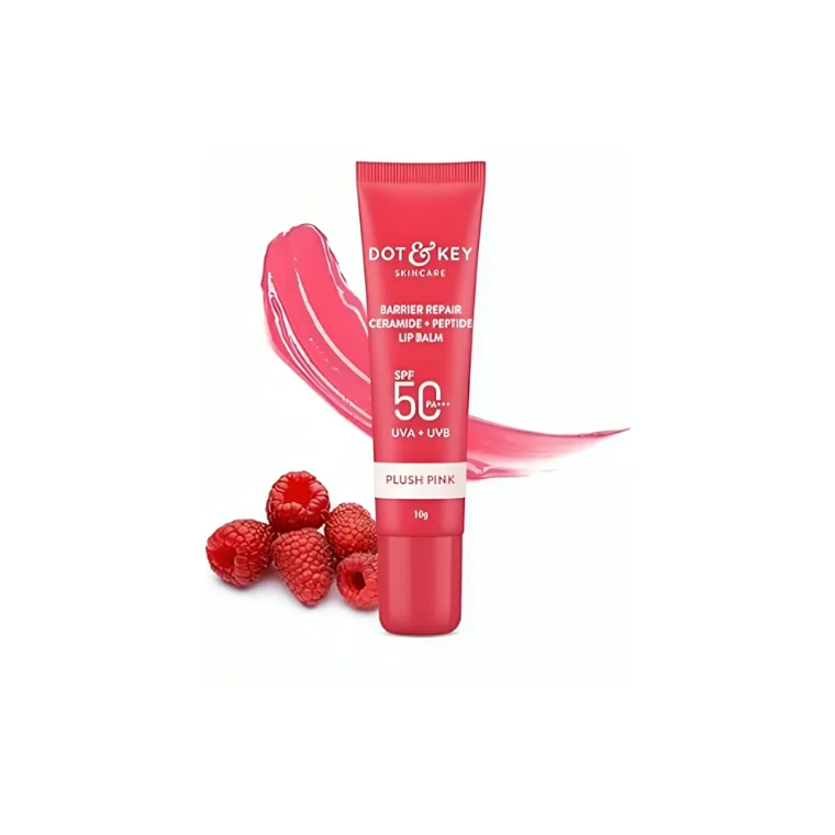 Dot & Key SPF 50 Ceramide+Peptide Lip Balm Plush Pink (10gm)