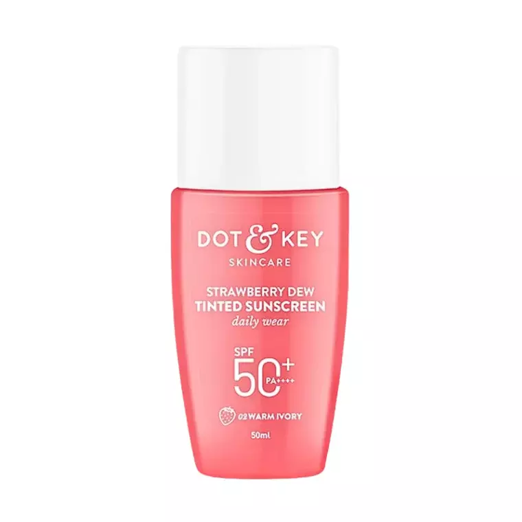 Dot & Key Strawberry Dew Tinted Sunscreen 02 Warm Ivory SPF 50+ PA (50ml)