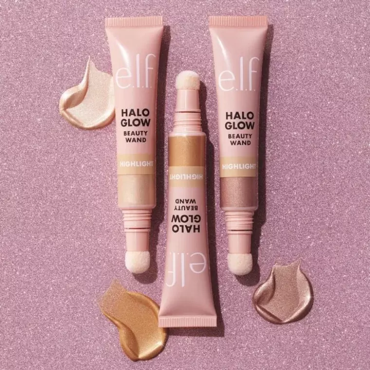 E.l.f. Halo Glow Highlighter Beauty Wand Champagne Campaign