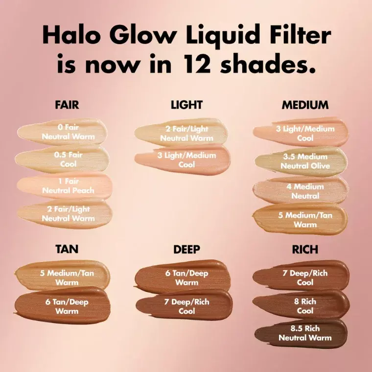 E.L.F Halo Glow Liquid Filter Highlighter - 3 Light/Medium (31.5ml)