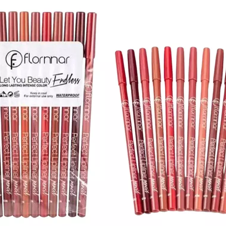 Flornnar Let Your Beauty Endless Perfect Lip Liner Pencil (12Pcs)