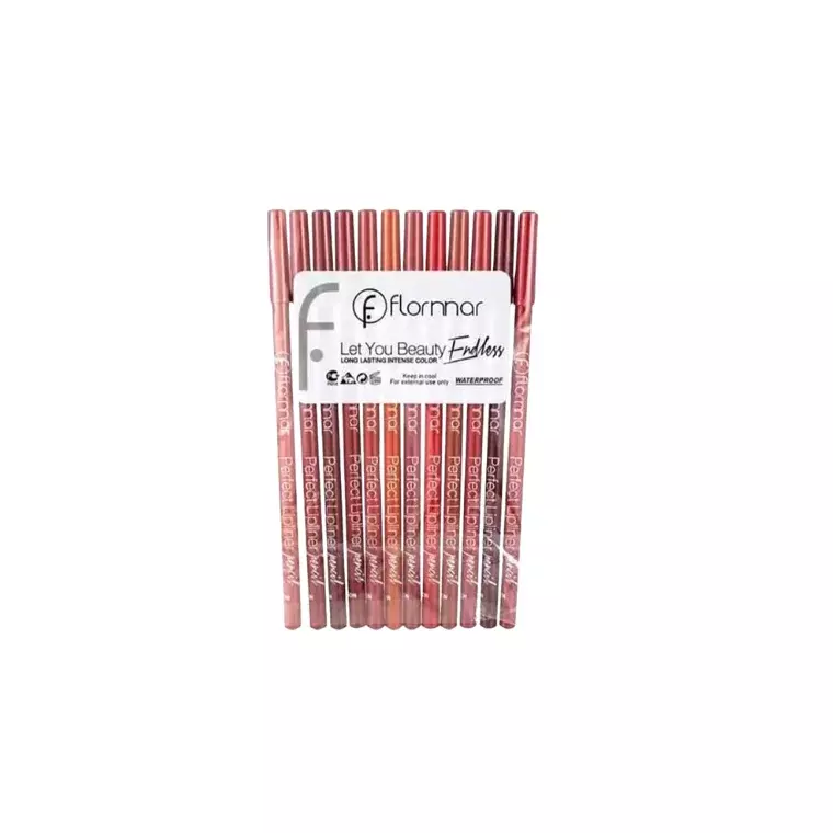 Flornnar Let Your Beauty Endless Perfect Lip Liner Pencil (12Pcs)