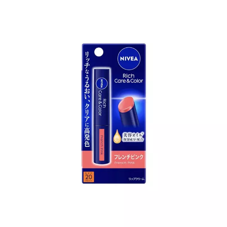 Nivea Rich Care & Color Lip Cream -French Pink (2gm)