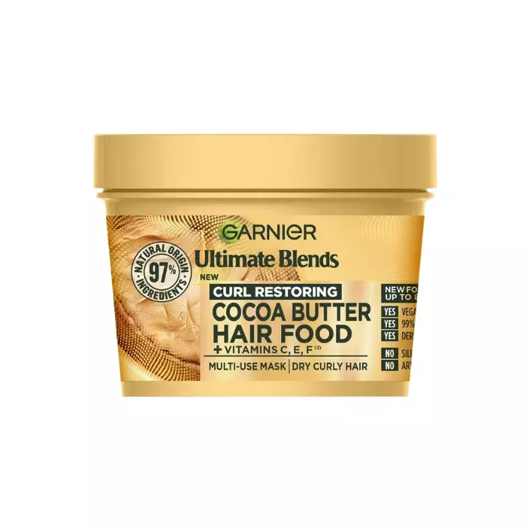 Garnier Ultimate Blends Cocoa Butter Hair Food Multi Use Mask (400ml)