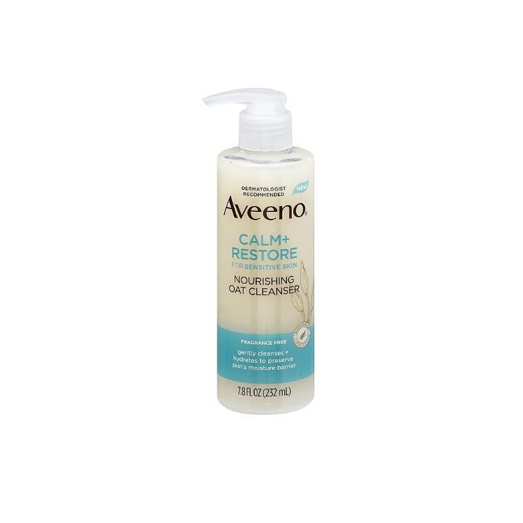 Aveeno Calm + Restore Nourishing Oat Cleanser For Sensitive Skin (232ml)