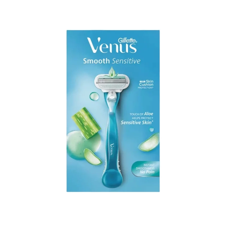 Gillette Venus Smooth Sensitive Aloe Hair Removal Razor