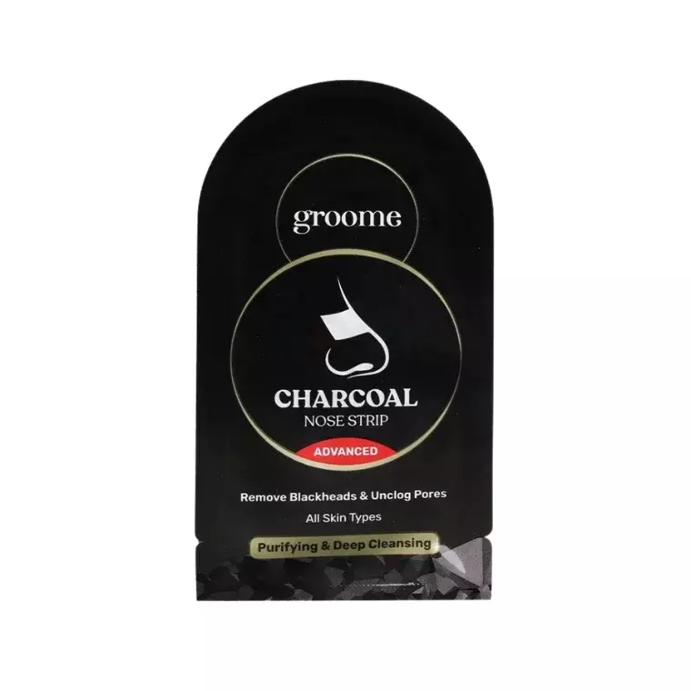 Groome Black Head Remover Charcoal Nose strips 6 pcs