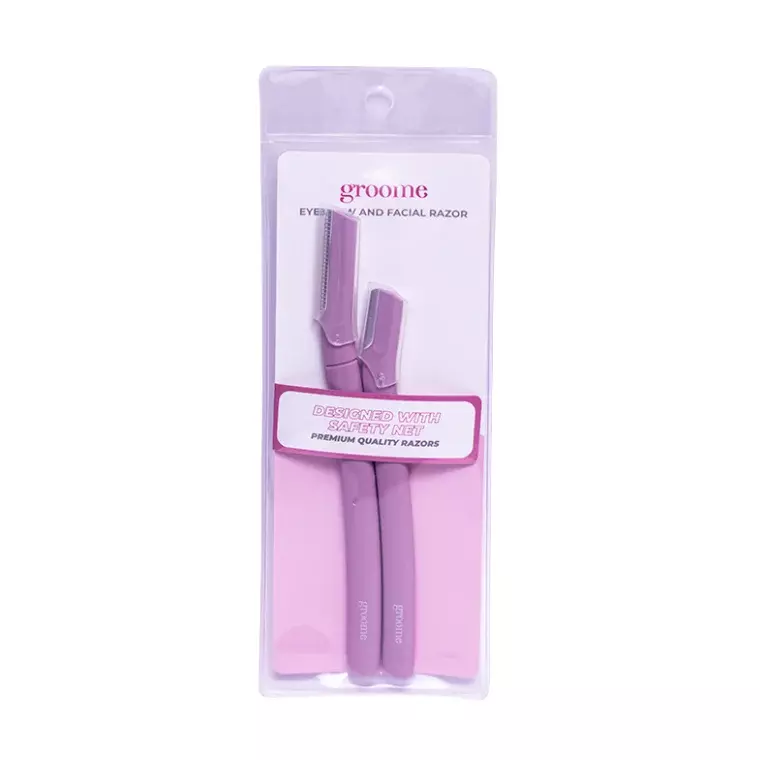 Groome Eyebrow and Facial Razor (Pack of 2pcs)