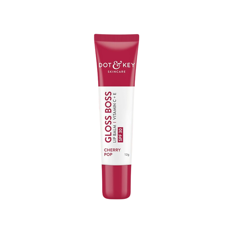 Dot & Key Gloss Boss Vitamin C + E Lip Balm with SPF 30 - Cherry Pop (12gm)